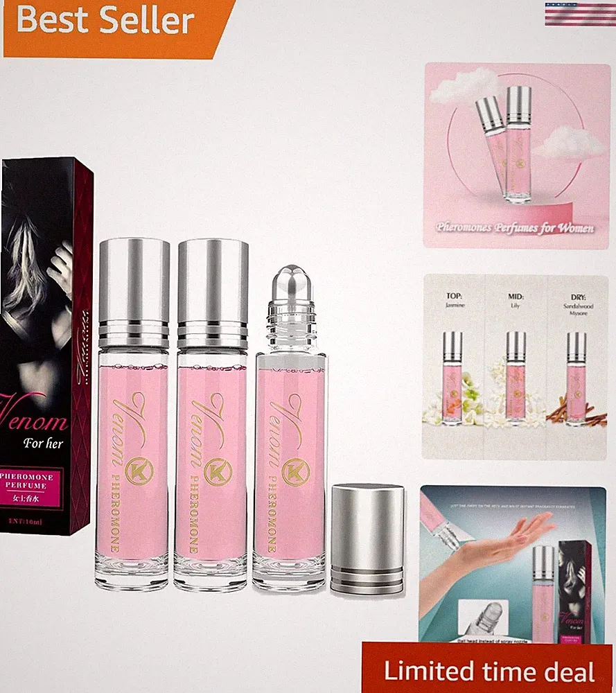 3 Luxury Lunex Phero Travel Perfumes - Long-Lasting, Roll-On & Convenient