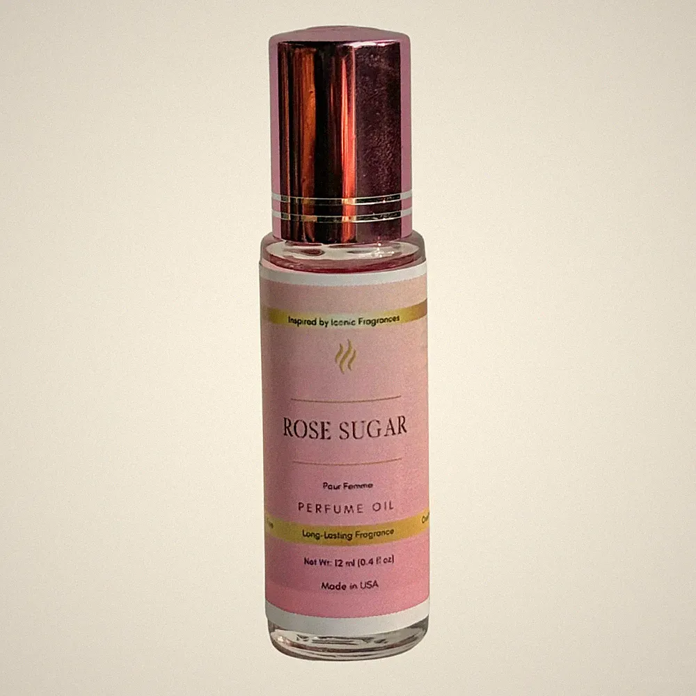 Rose Sugar Perfume Oil for Women – 12 ml Roll-On | Sweet, Long-Lasting
