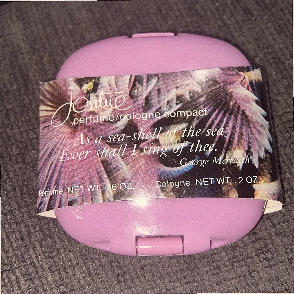 Vintage Jontue Perfume Cologne Compact Sea Gardens 1982 New!
